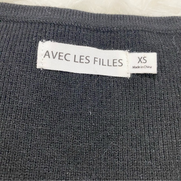 Black Ribbed Mini Dress - Picture 4 of 5